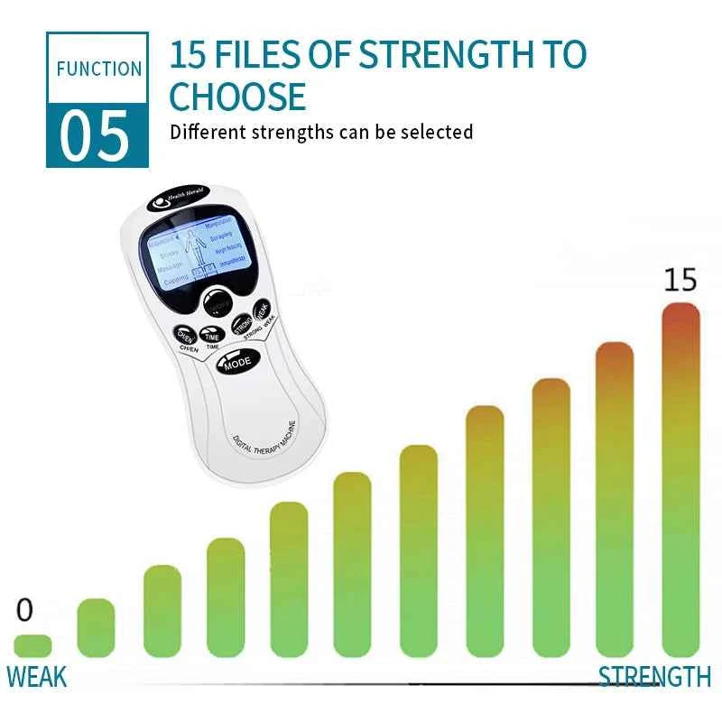Digital TENS Machine – Electronic Pulse Muscle Stimulator for Pain Relief