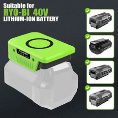Wireless phone charger for Ryobi 18V and 40V batteries – image 3
