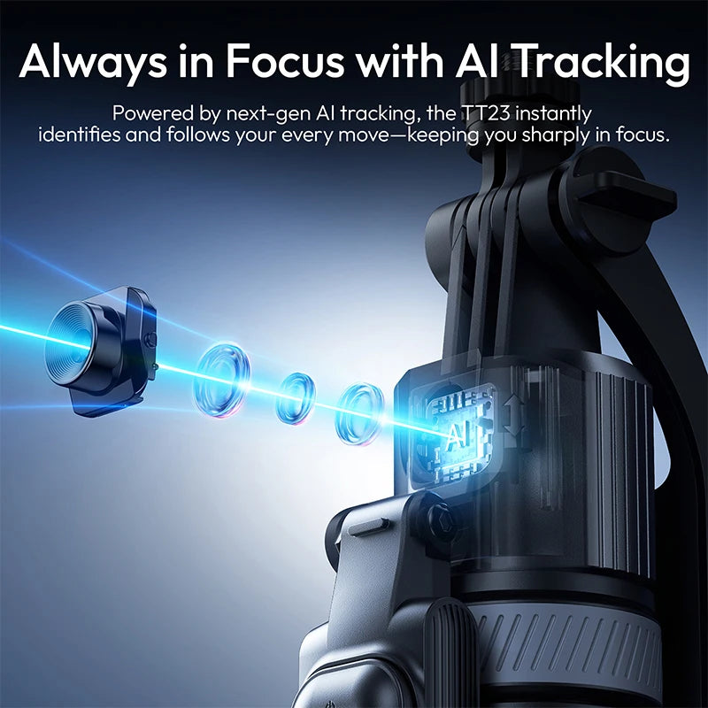 Auto Tracking Selfie Stick Tripod Gesture Control by Snagg A Tripod