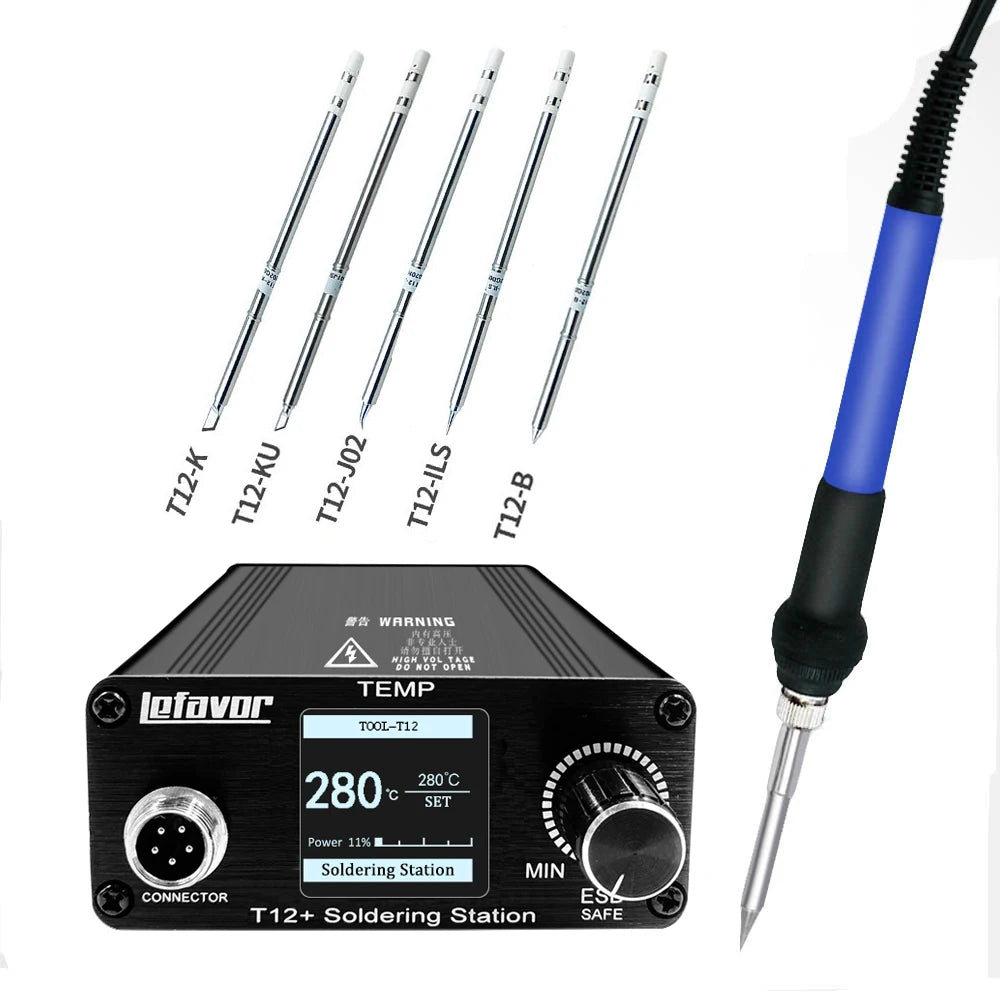 T12 75W Digital Soldering Station with Temperature Control