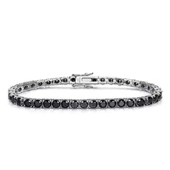 Black Moissanite Tennis Bracelet
