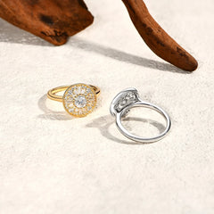 0.5ct Full Moissanite Ring
