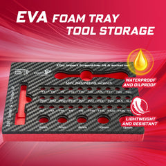 37 Pcs Metric Impact Screwdriver & Socket Set – Mixed S2 Steel Bits with EVA Foam Storage Tray