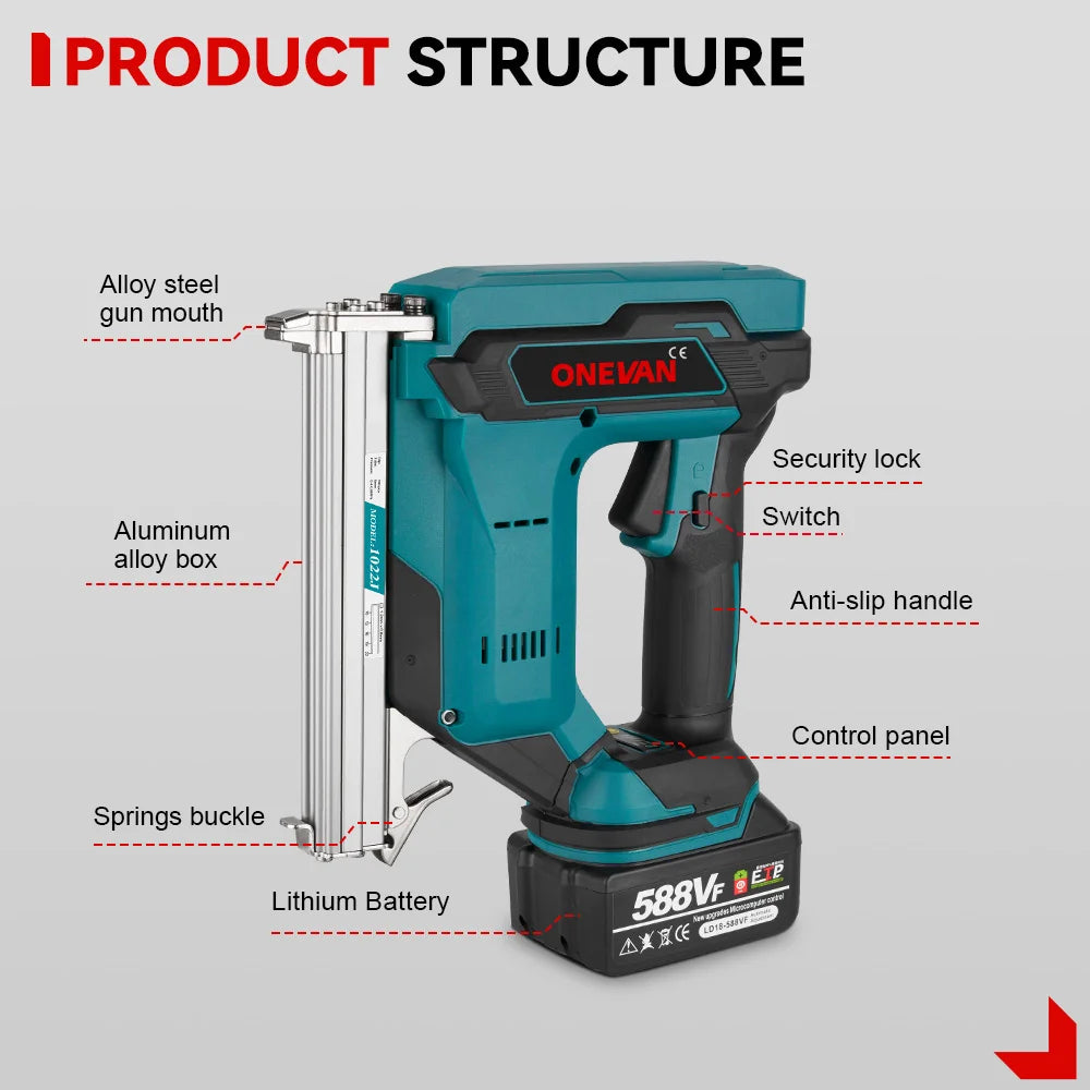 1022J Brushless Electric Nail Gun