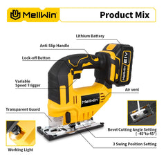 Cordless Jigsaw 3500RPM