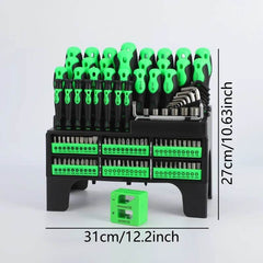 21/118-Piece Magnetic Screwdriver Set with Storage Case - SnaggIt