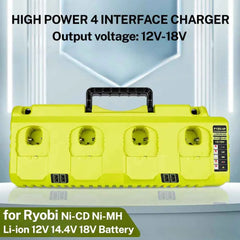 4-port battery charger for Ryobi 18V batteries – image 2