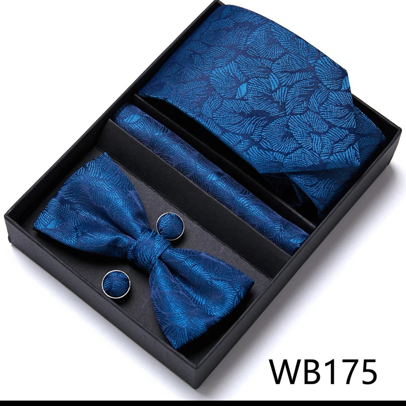 Men’s Luxury Tie & Bow Set - WB175 - Others In Fashion