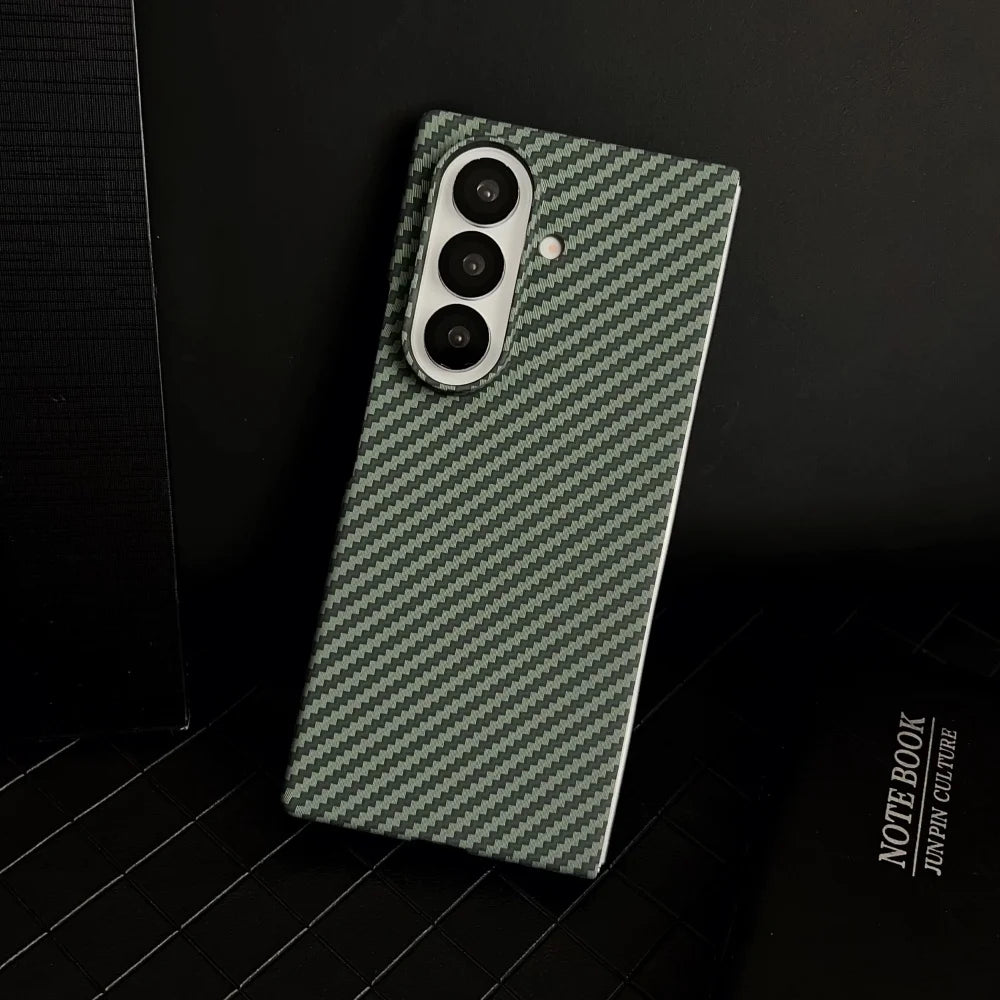 Carbon Fiber Pattern Magnetic Case For Samsung Z Fold 7 Series by Snagg A Phone Case