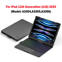 360 Degree Flip Backlit Magic Keyboard For iPad 11th Generation A16/ iPad Air 7 11 13 inch by Snagg A Wireless Keyboard