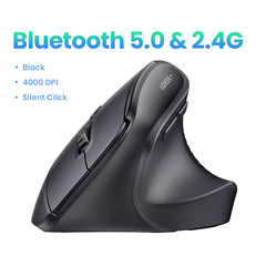Vertical Wireless Mouse – 2.4G Ergonomic Design with 4000 DPI for PC, Laptop & Tablet by Snagg A Gaming Mouse