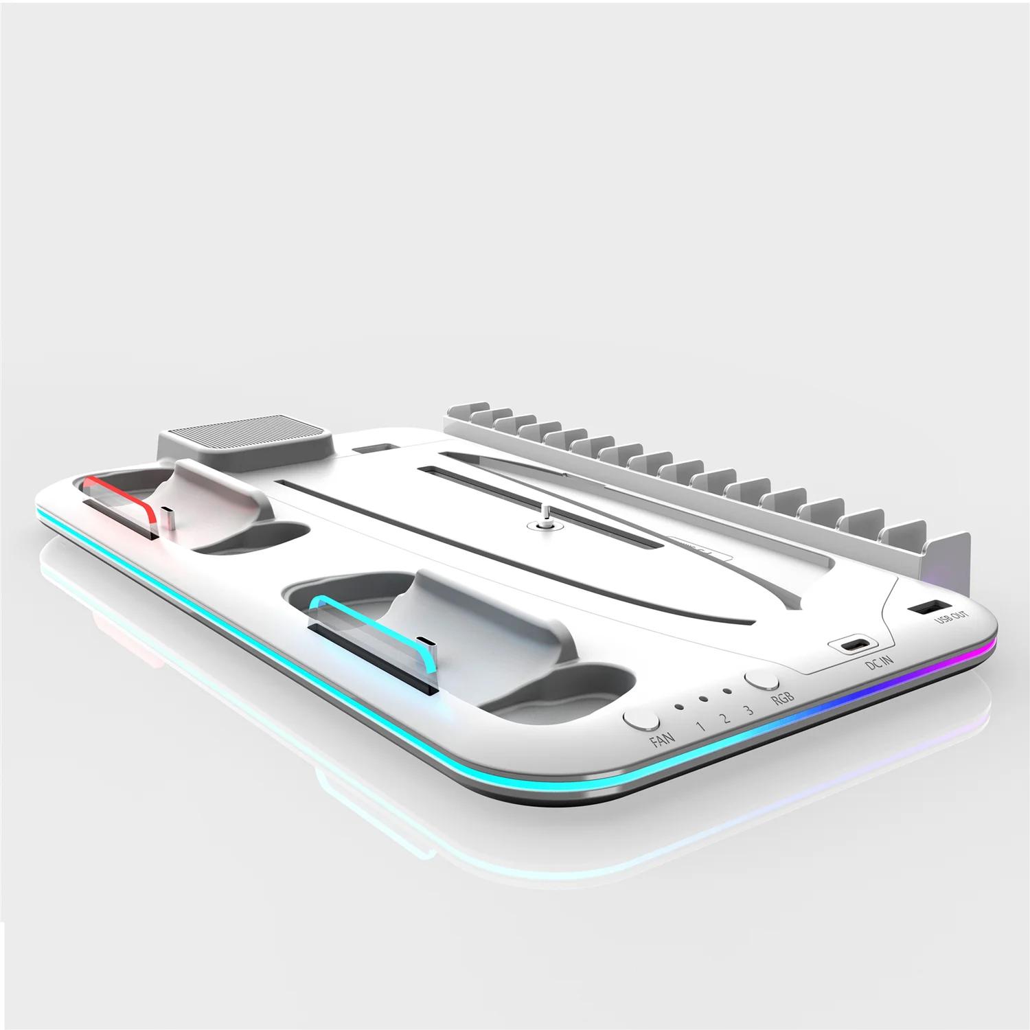 RGB Cooling & Charging Station for PS5 by Snagg A PS Stand