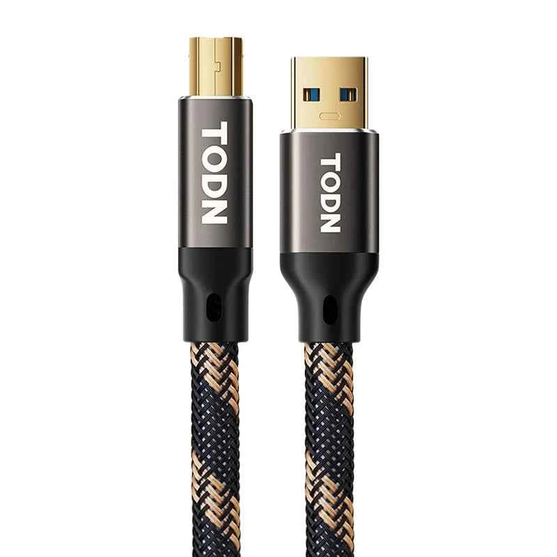 Hi-Fi USB DAC Cable – 7N OCC USB Type-A to Type-B Audio Digital Data Cable