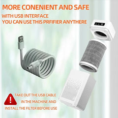 Portable USB Air Purifier | HEPA Filtration & Integrated Aromatherapy