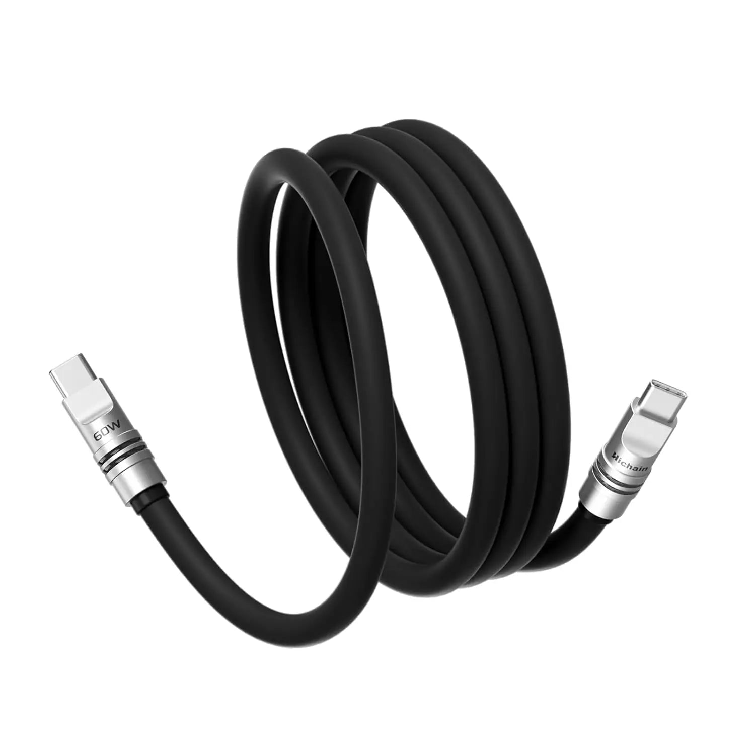 USB-C to USB-C 60W PD Fast Charging Cable | Liquid Silicone 1.2M/2M for iPhone Laptop Samsung Xiaomi Huawei
