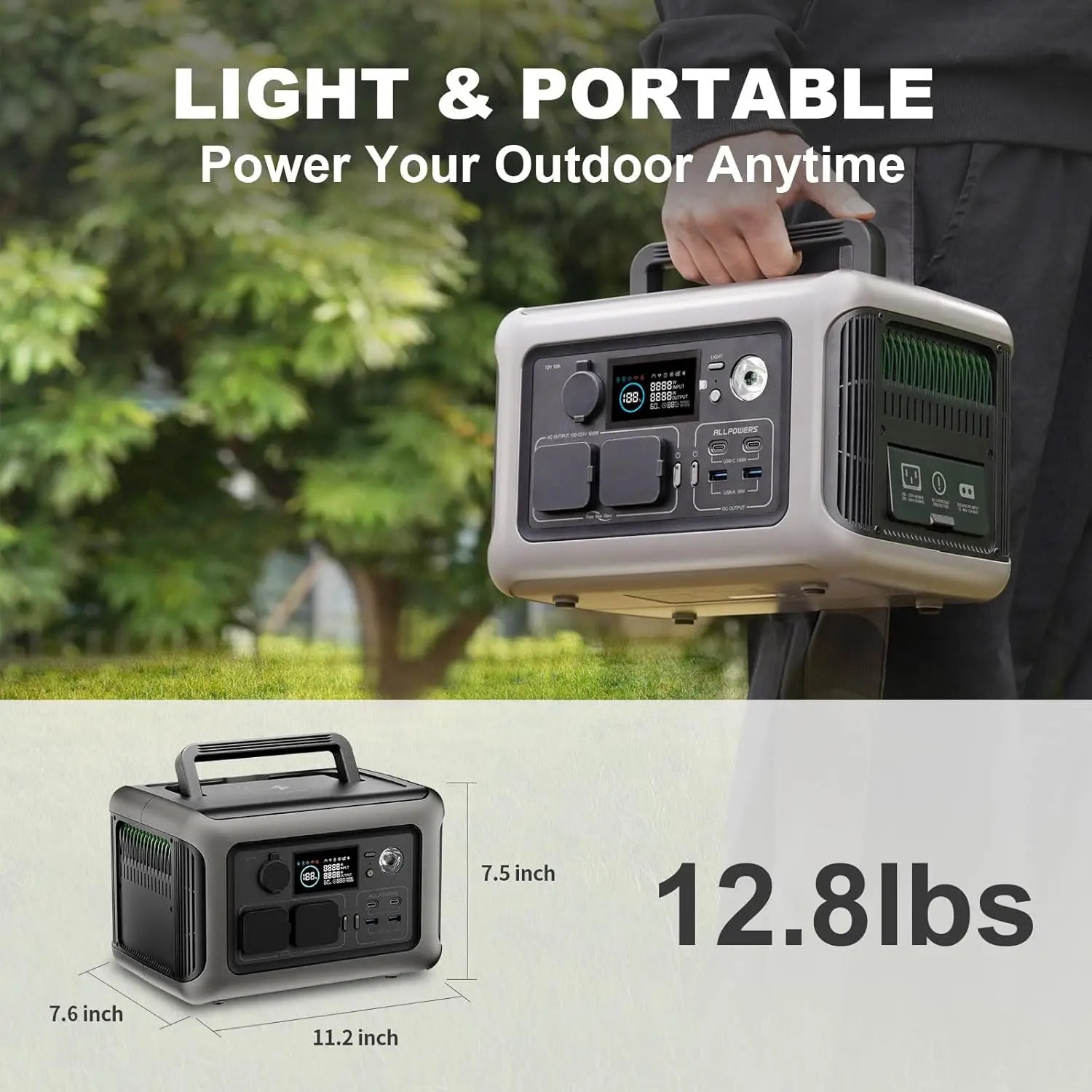 299Wh LiFePO4 portable power station – image 6