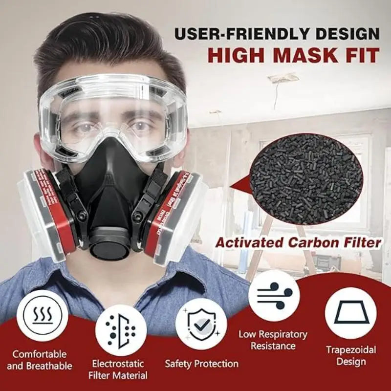 6200 Half Face Respirator Mask by Snagg A Face Mask