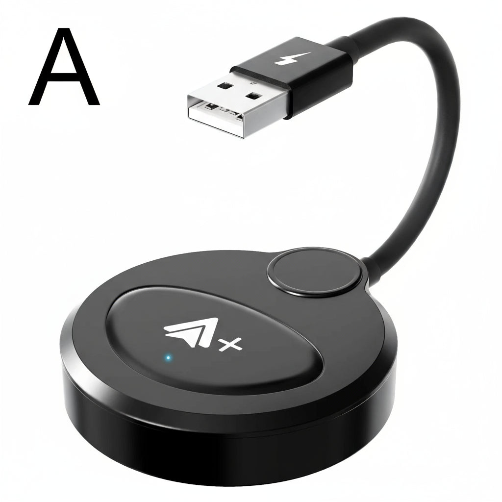 Wireless Video CarPlay Adapter With Netflix/YouTube/Tiktok, For OEM Wired CarPlay Cars by Snagg A Car Adapter