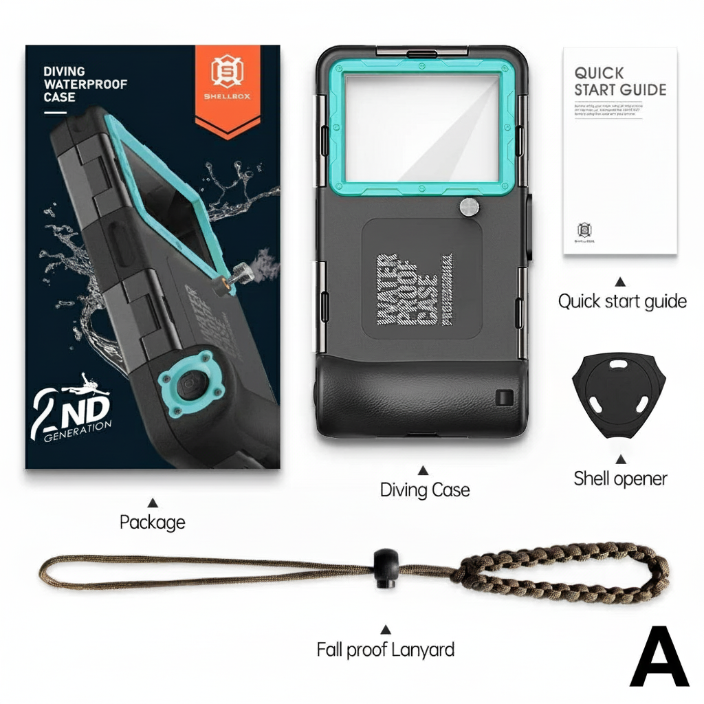 Universal Waterproof Phone Case – IP68 Rated 15m/50ft by Snagg A Phone Case