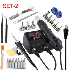 2-in-1 SMD Rework Soldering Station with Hot Air Gun & Iron - SnaggIt