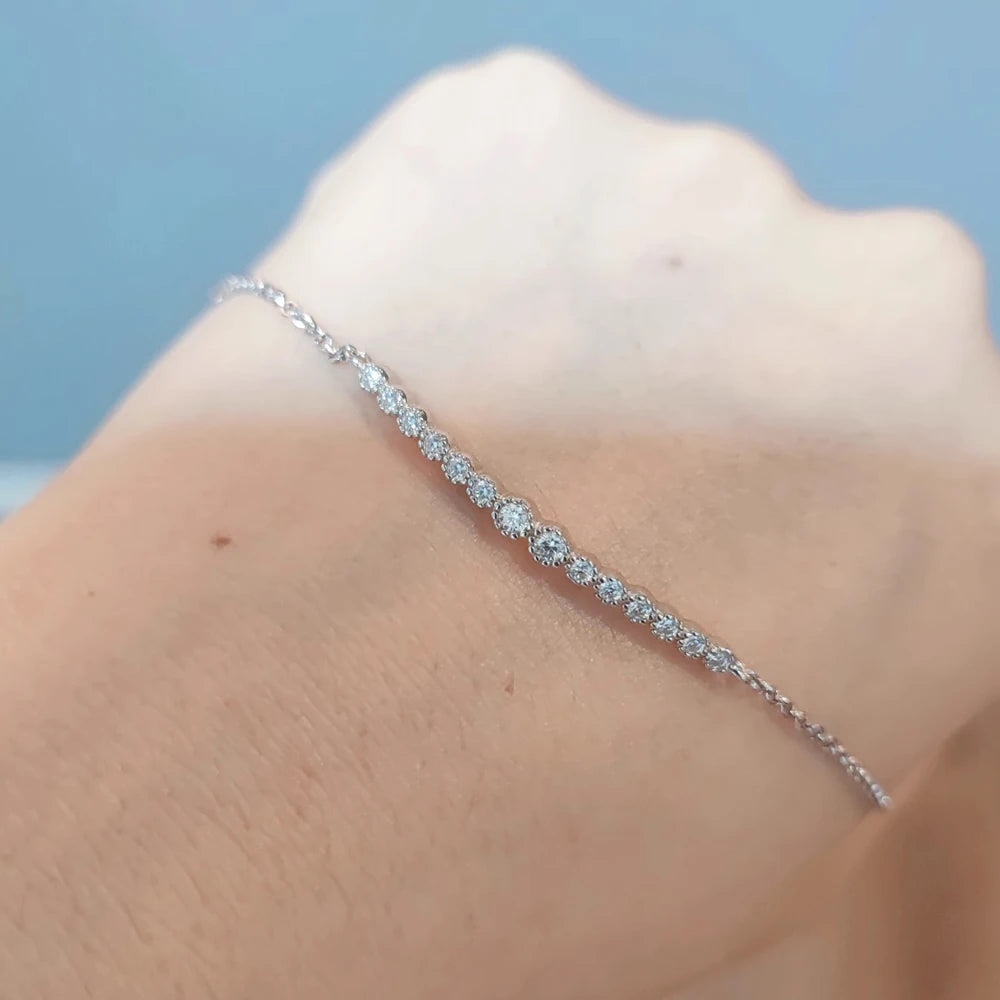 D VVS1 Moissanite Tennis Bracelet
