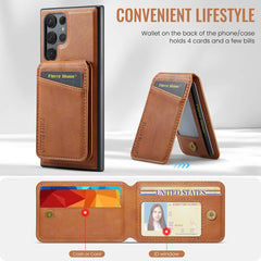 Leather MagSafe Case with Card Holder & Stand For Samsung Galaxy S25 / Series by Snagg A Phone Case