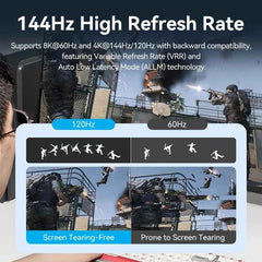 8K@60Hz / 4K@120Hz HDMI 2.1 Switch 3-in-1-out – For Xbox, PS5/4/3, Set-Top Boxes & Blu-ray
