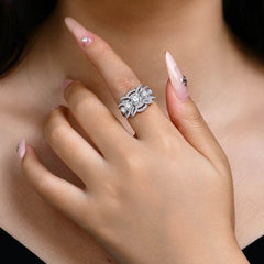 1ct Round Cut Moissanite Ring - SnaggIt