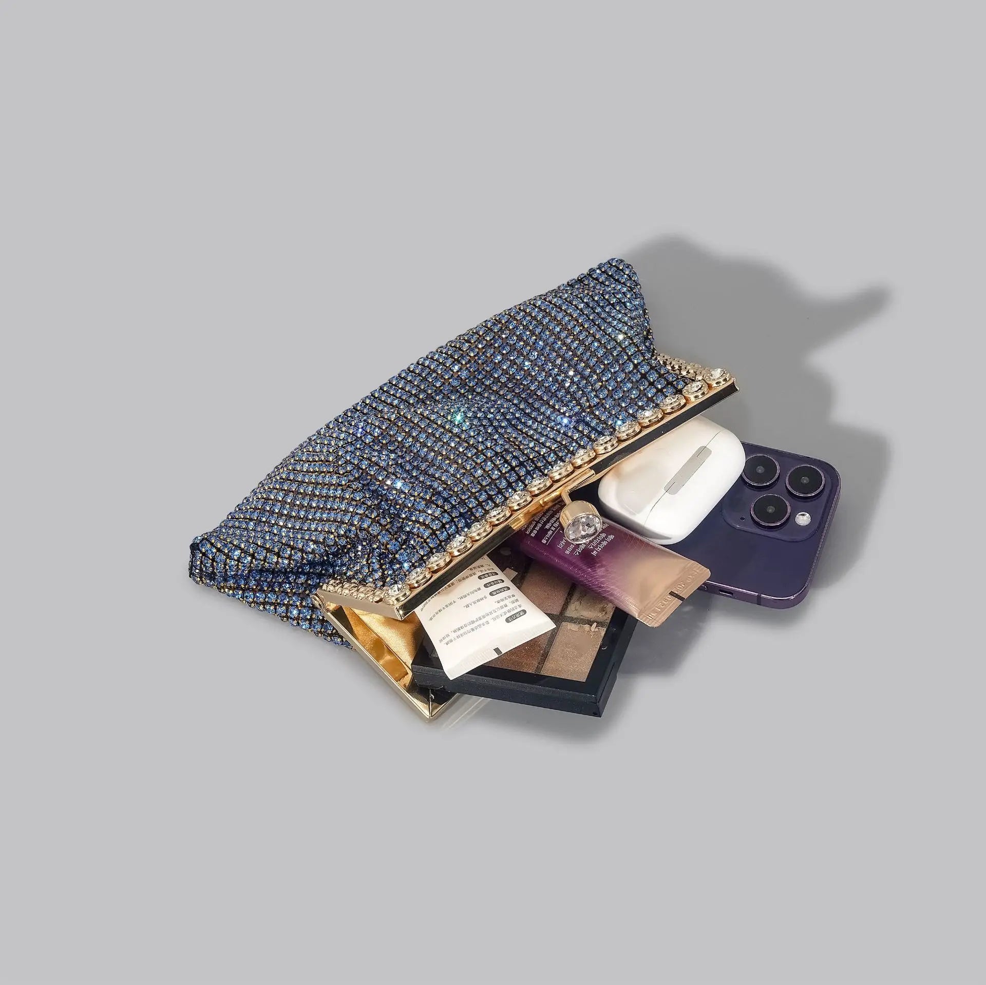 Rhinestone Diamond Evening Clutch by Snagg It Purses