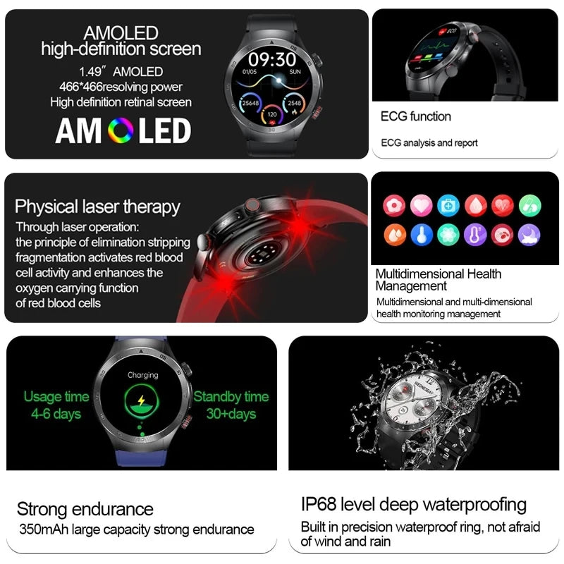 E800 Laser Therapy Smartwatch