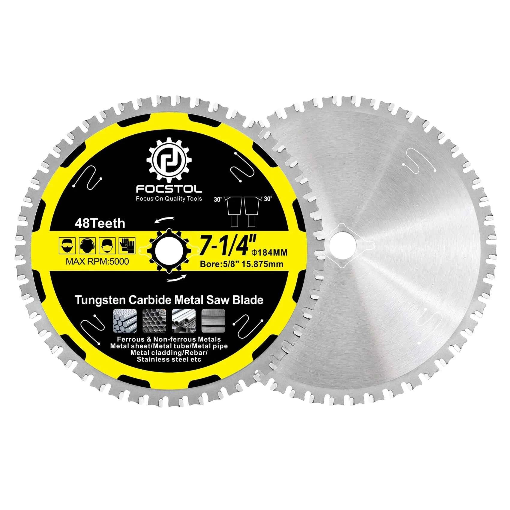 Hard Alloy Circular Saw Blade for Metal | Iron Metal Plate Tube Stainless Steel Wood Cutting CE Certified