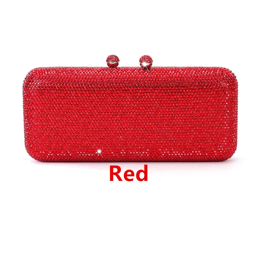 Italy-Inspired Crystal Diamond Evening Clutch