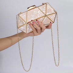 Luxury Acrylic Rhombus Evening Clutch