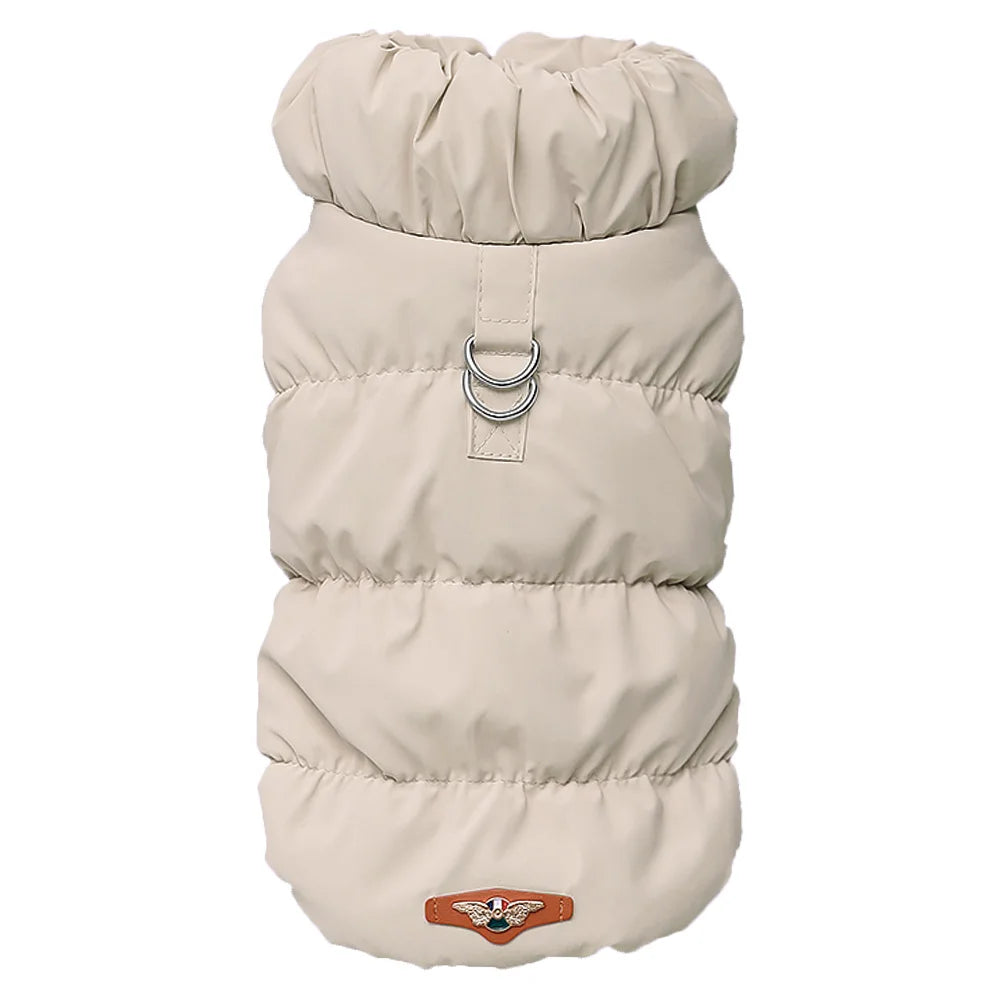 Padded Dog Vest Jacket – Windproof Warm Winter Coat for French Bulldog, Chihuahua & Poodle