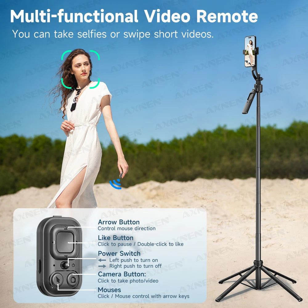 Tripod Selfie Stick 360° Auto Rotation Shooting by Snagg A Tripod