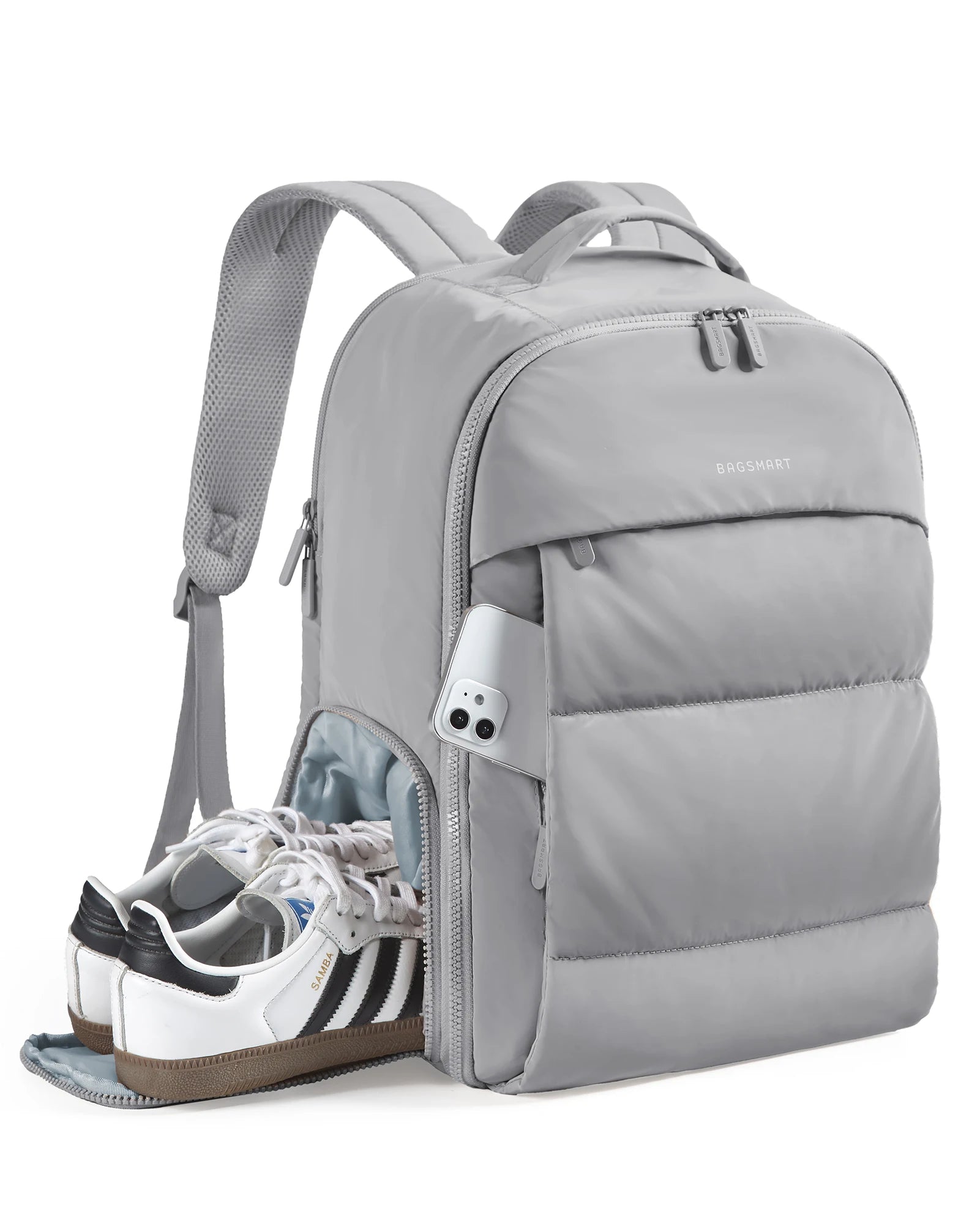 Women's Airline-Approved Travel Backpack 15.6" – Water-Resistant Carry-On with Shoe Compartment (36–55L)