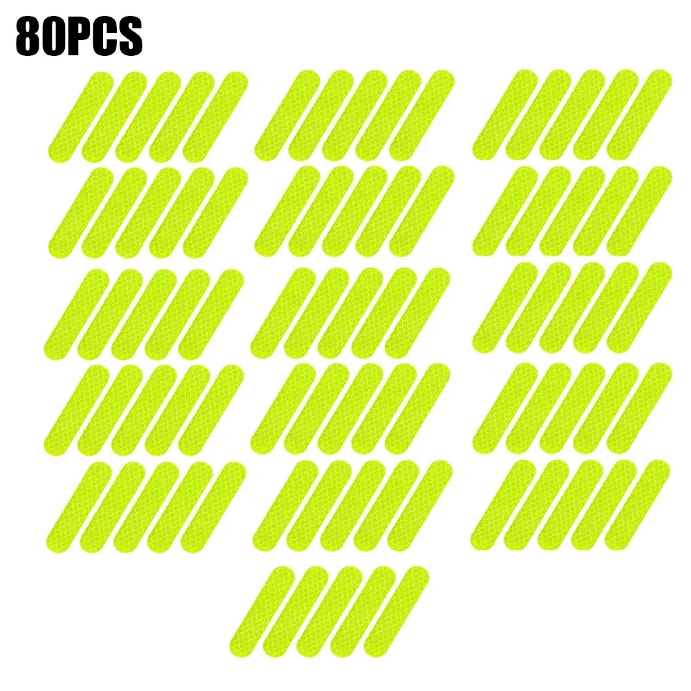 10-80PCS Helmet Safety Warning Reflective Stickers Strip by Snagg A Reflective Stickers