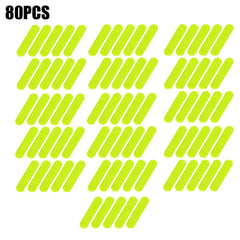 10-80PCS Helmet Safety Warning Reflective Stickers Strip by Snagg A Reflective Stickers