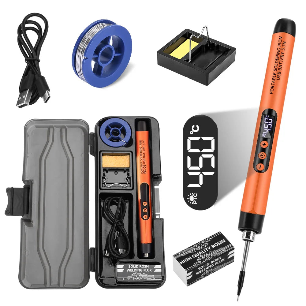 Mini USB-C Digital Soldering Iron Set