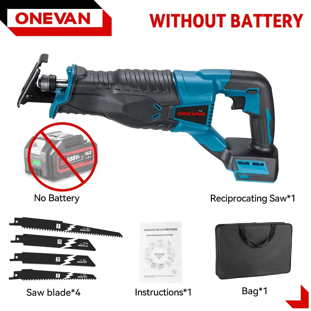 3000W Cordless Reciprocating Saw