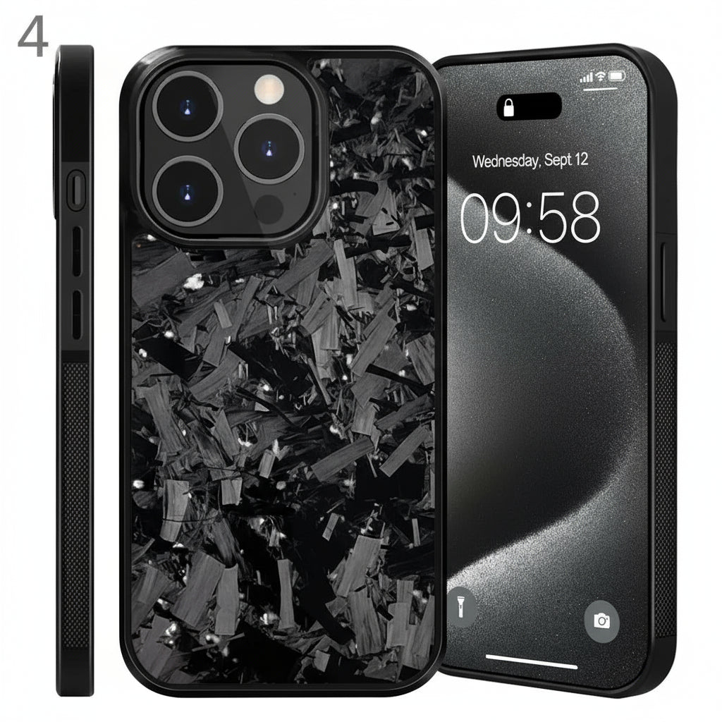 Magnetic Real Forged Carbon Case for iPhone 17 Series by Snagg A Phone Case