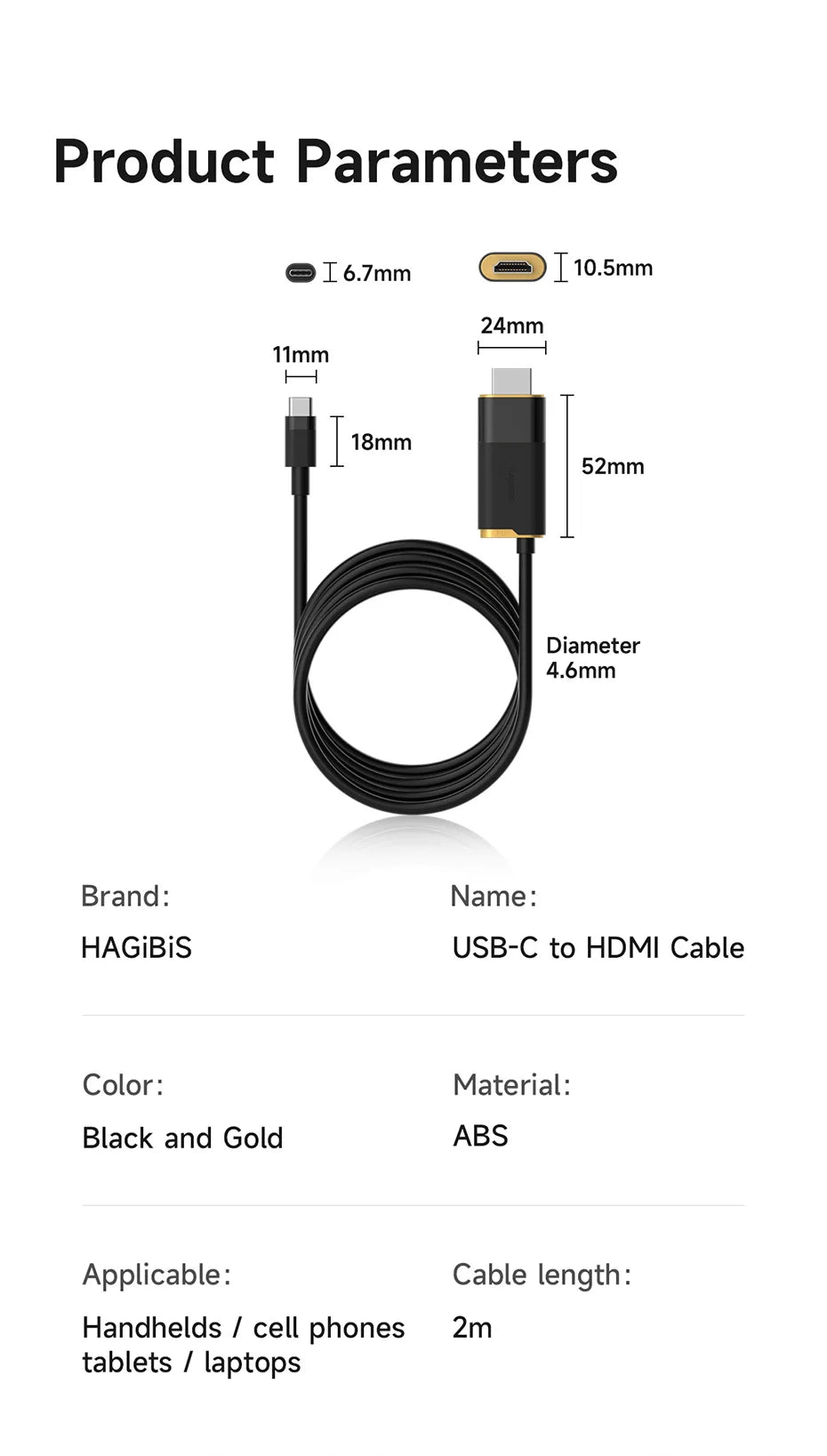 Portable TV Dock – USB-C to HDMI 8K@60Hz HDR, 100W PD for Switch 2, Steam Deck & ROG Ally