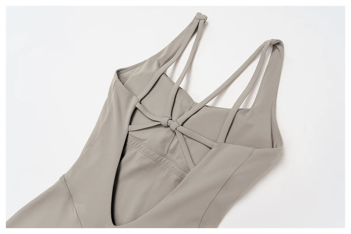 Women's Push-Up Sports Jumpsuit | Gym Tracksuit Yoga Suit Fitness Romper Stretch Bodysuit Activewear