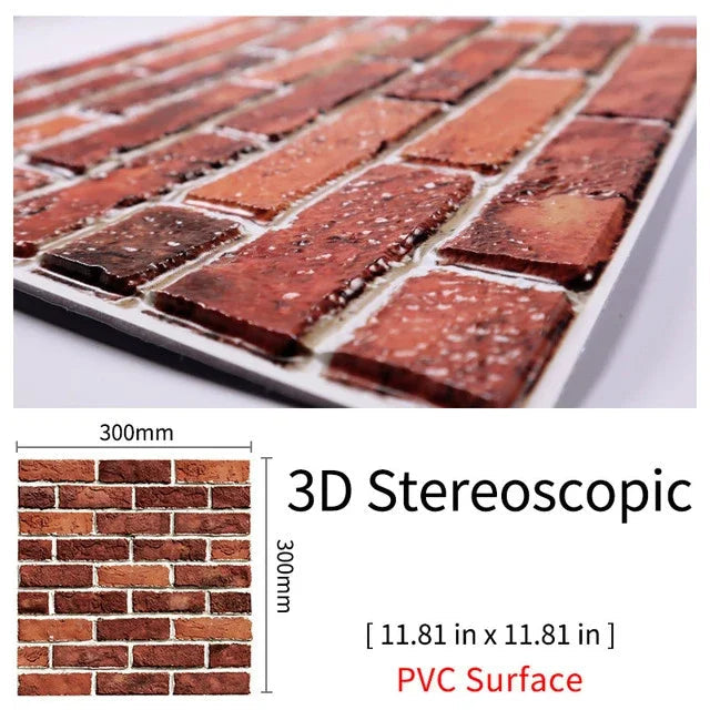 Imitation Brick & Cobblestone Wall Stickers by Snagg A Wall Sticker