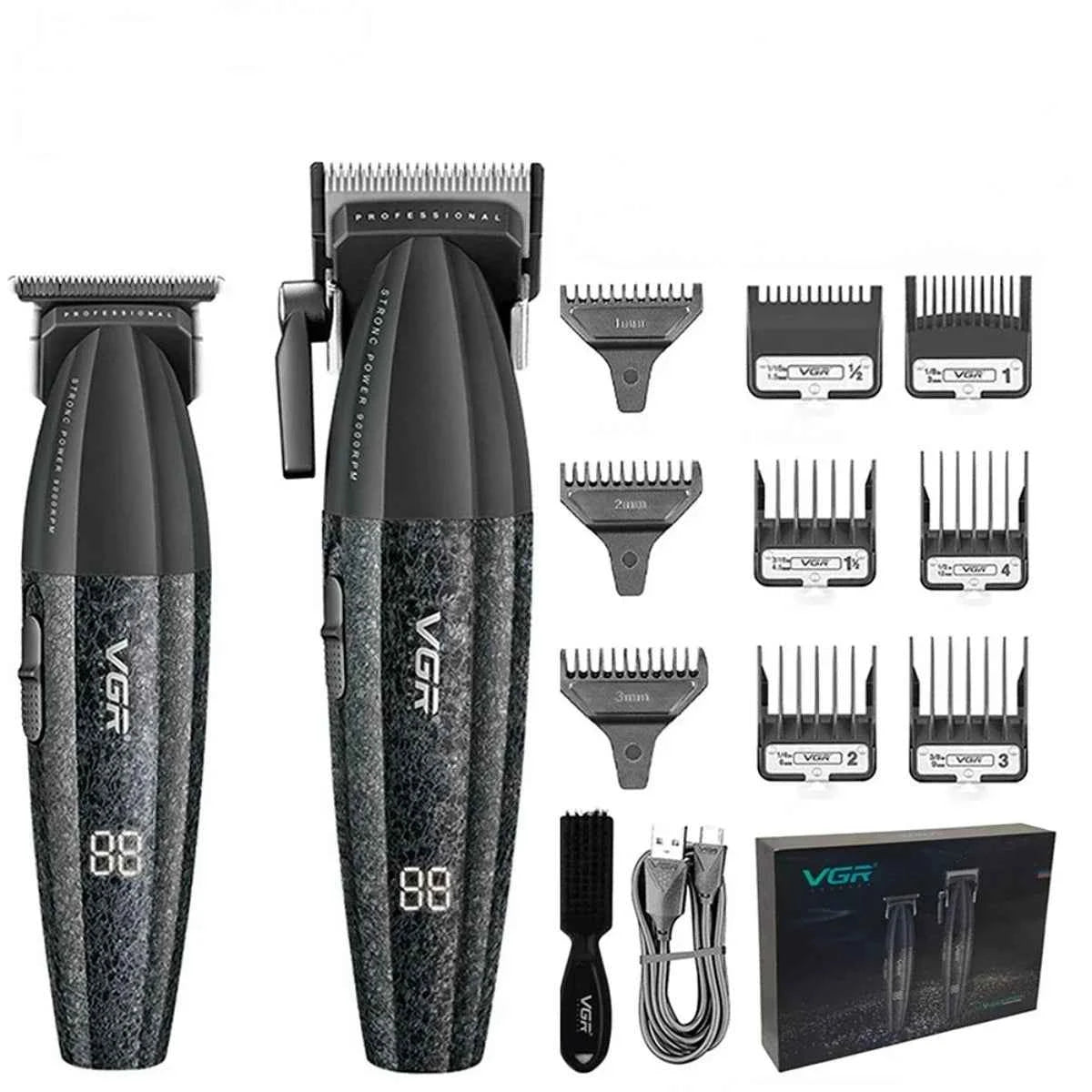 Professional 9000 RPM Barber Suite – Dual Machine Precision Set with Integrated Fine Tuning & High Capacity Lithium Power