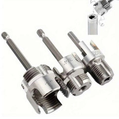 3 Pcs Heavy Duty Pipe Threading Tool Kit | Internal & External Threads for 1/2", 3/4" & 1" Pipes