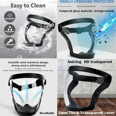 Super Protective Anti fog Full Face Shield by Snagg A Face Shield