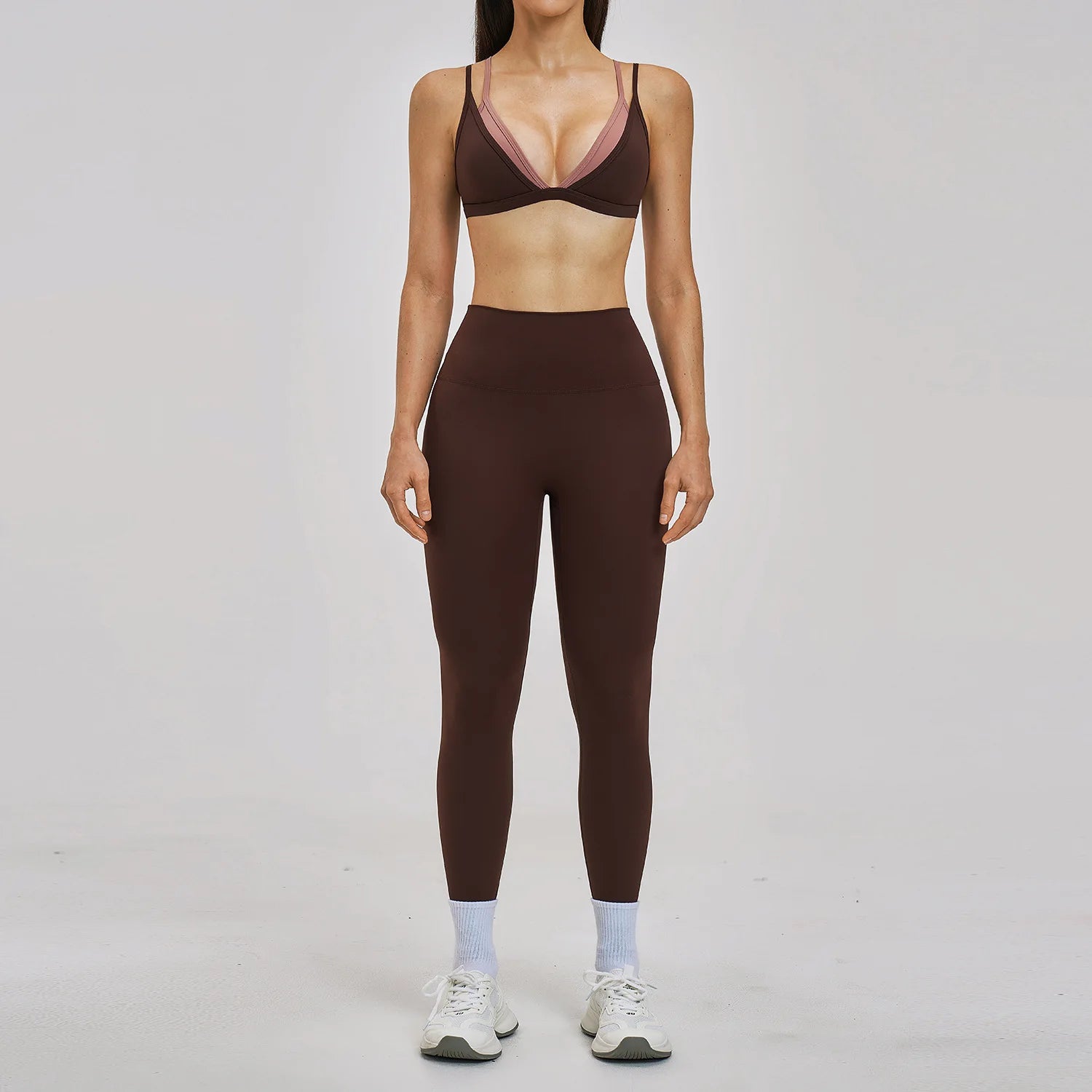 Women's 2-Piece Seamless Yoga Set | Sports Bra & High Waist Leggings Fitness Tracksuit