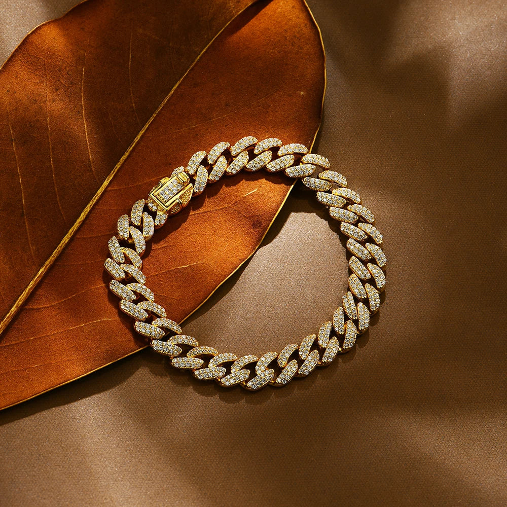 Moissanite Cuba Chain Bracelet