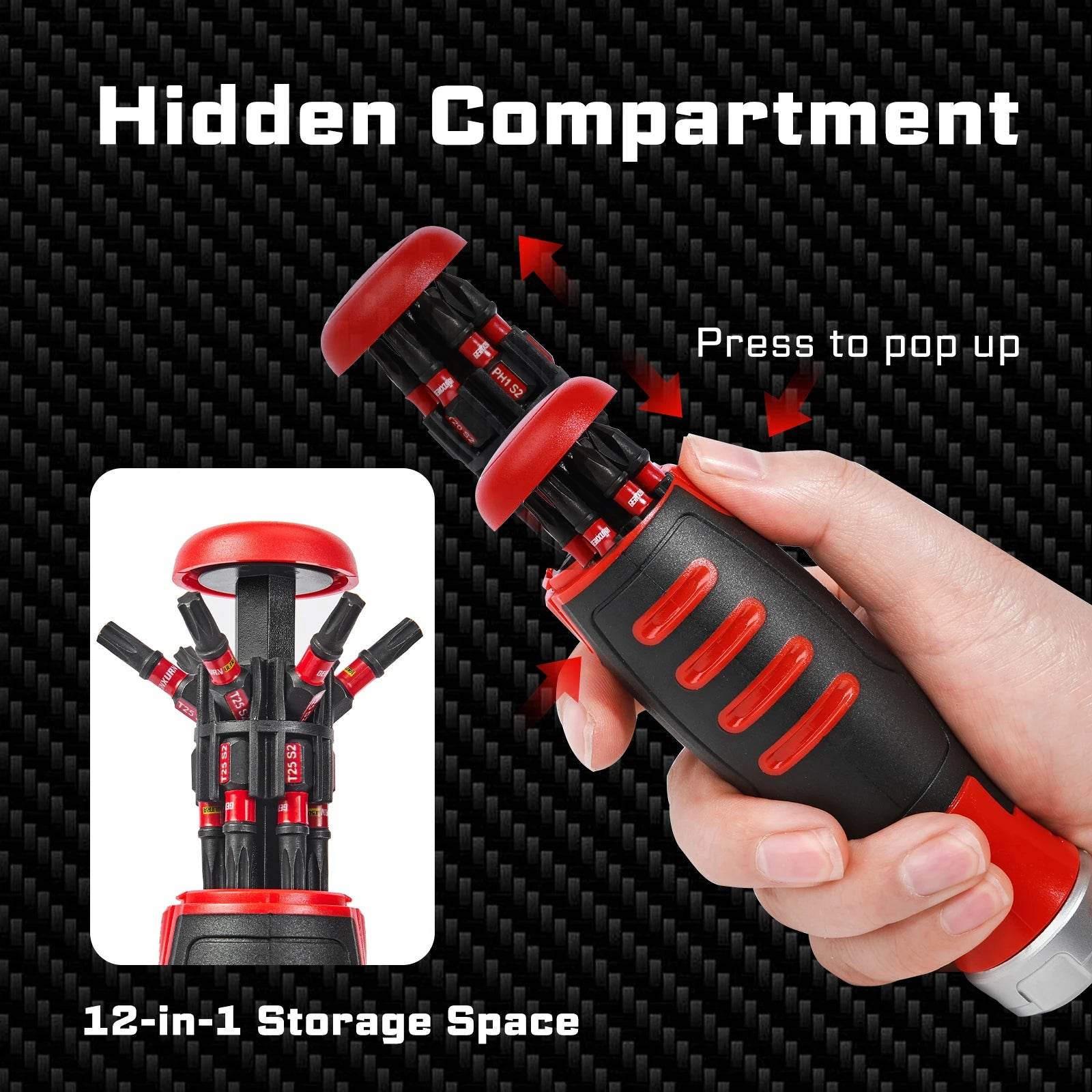 12-in-1 Magnetic Ratcheting Screwdriver - SnaggIt